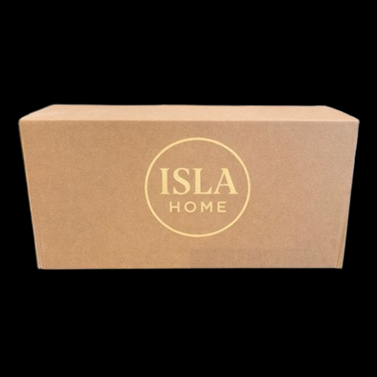 ISLA HOME 3DKaars Lamp Grijs Lijnen – Dimbaar – Warm Sfeerlicht – Glazen Design